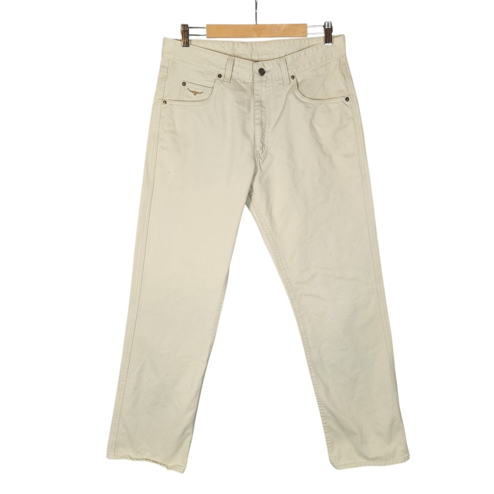 R.M. Williams Pants Men's 34 Beige Linesman Regular Straight Fit
